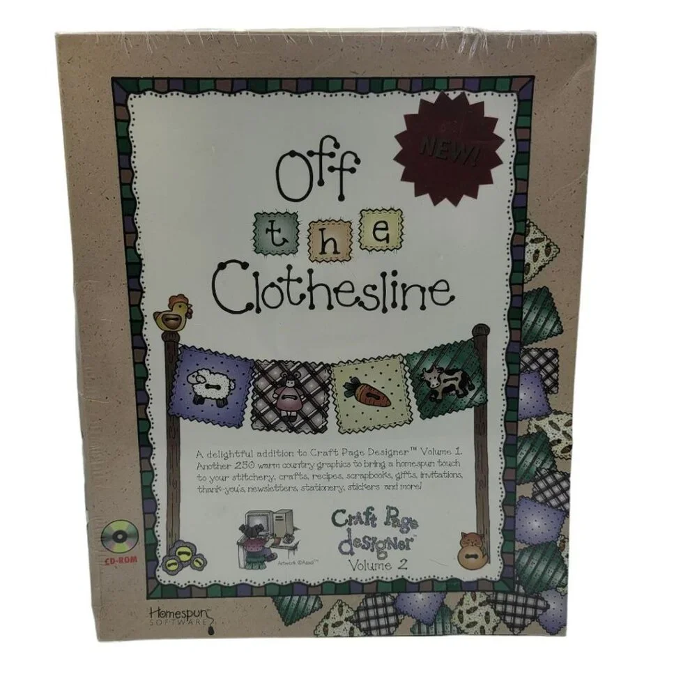 Homespun Craft Page Designer Set Software Scrapbooking Volumes 2 and 3‎ Sealed